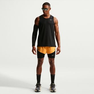 Nike Mens AeroSwift Dri-FIT ADV 2 Brief-Lined Running Shorts in Orange | FN3349-845