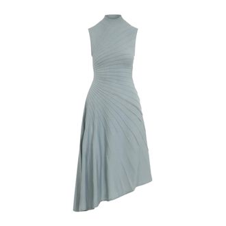 Alaia Kleedjes, Dames, Groen, S, Wol, Ray 3D Jurk