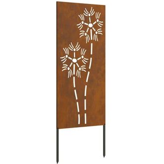vidaXL Panel Decorativo De Jard&iacute;n Oxidado 50 X 140 Cm Acero Oxidado Vidaxl