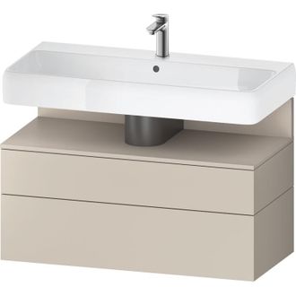 Duravit Qatego Mueble Bajo Lavabo, 1 Extra&iacute;ble Y 1 Caj&oacute;n, - Duravit