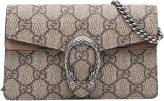 Gucci Pre-owned Cross Body Bags, female, Brown, Size: ONE SIZE Pre-owned Fabric Crossbody Bag
