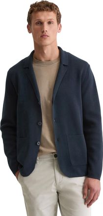 Marc O'Polo Stricksakko MARC OPOLO, Herren, Gr. XXL, schwarz navy, Strick, Obermaterial: 100% Baumwolle, regular fit normal, Sakkos Stricksakko, regular fit, aus 