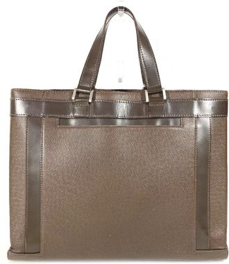 Louis Vuitton Brown Grizzly Taiga Leather Handbag Tote Bag (Pre-Owned)