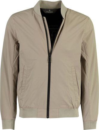 Casamoda Beige bomber- zomerjas Casa Moda kort polyester met boord