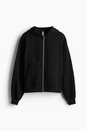H&M Hoodiejacke - Schwarz
