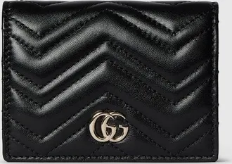 Gucci GG Marmont Card Case Wallet, Black, Leather