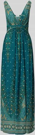Apricot Regular Fit Maxikleid mit Allover-Paisley-Print in Petrol, Gr&ouml;&szlig;e XXL