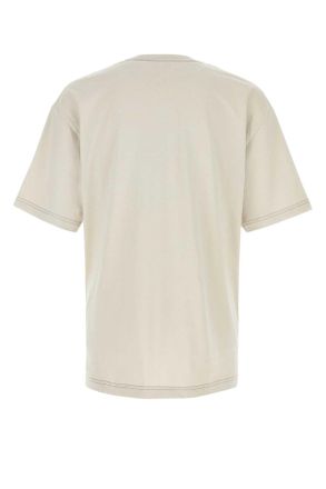 Christophe Lemaire Ts0010lj1010 Wh007 Pearl Exterior: Cotton Linen T-Shirt T-shirts And Polos