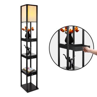 Brightech Maxwell LED Shelf Lamp with Drawers