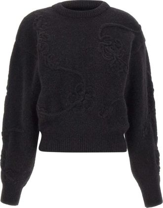 Rotate Alpaca-blend Trui - Dames - Ronde hals truien - Zwart - S - Truien & Vesten