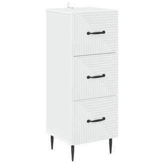 vidaXL Cajonera 33 X 34,5 X 89,5 Cm Madera De Ingenier&iacute;a Vidaxl