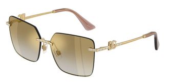 Dolce & Gabbana DG2332B 02/6E Womens Sunglasses Gold Size 59