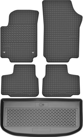 OEM Juego De Alfombrillas De Goma Para Coche Y Alfombrilla Para Maletero Para Volkswagen Up Hatchback Del 2012