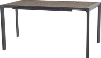 Hesperide Mesa De Jard&iacute;n Rectangular Extensible Alta Evasion Efecto Madera Centeno Y Gris Grafito - 8 Plazas - Hesp&eacute;ride
