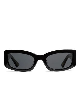 Khaite x Oliver Peoples 1993C rectangle sunglasses - women - Acetate/Nylon/Metal - One Size - Black