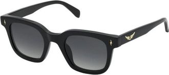 Zadig&Voltaire Szv 401V 700Y Zonnebril - Dames - Zonnebrillen - Zwart - 48 MM - Accessoires