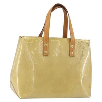 Louis Vuitton Pre-owned Vintage Lederen Handtas - Dames - Pre-owned - Beige - Maat: ONE Size Leer