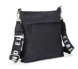 Elbsand Umh&auml;ngetasche ELBSAND Schultertasche, Damen, Gr. B/H/T: 23cm x 25cm x 4cm, marine, Stoff, Textil, clean, unifarben, Taschen Umh&auml;ngetasche, Minibag, Ha