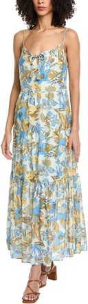 Faherty Silk-Blend Sun Chaser Maxi Dress