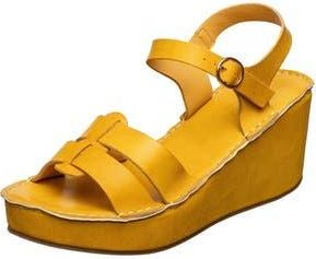 Antelope Saya Platform Wedge Slingback Sandal in Daffodil at Nordstrom Rack, Size 10