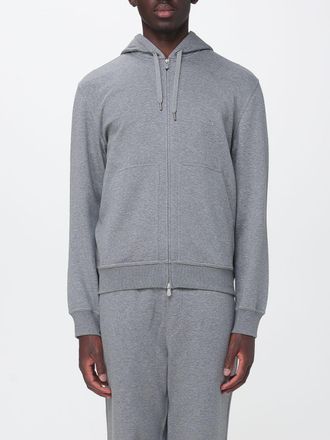 Brunello Cucinelli Felpa full-zip in cotone con cappuccio e coulisse