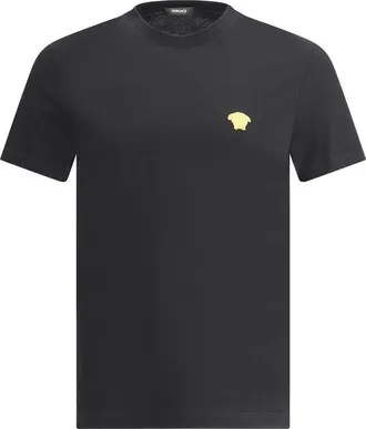 Versace Black Cotton Mens T-Shirt