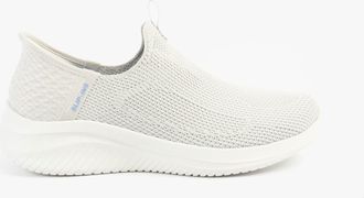 Skechers Ultra Flex 3.0-easy Win Womens Trainers Light Grey Textile - Size UK 4.5