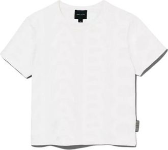 Marc Jacobs Monogram Baby Tee - Dames - T-shirts - Beige - S - Katoen - Tops