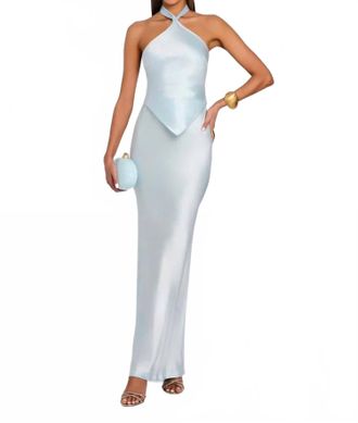 Retrof&ecirc;te Ester Dress In Pastel Blue