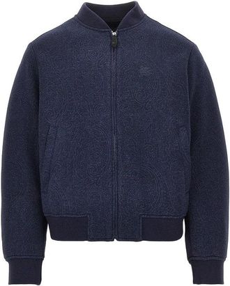 Etro Jersey jacket with jacquard Arnica motif Man XL