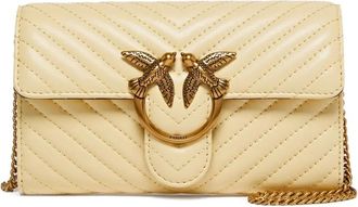 Pinko Borsa a spalla Love Bag mini con decorazione - Toni neutri