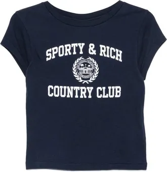 Sporty & Rich Logo-print T-shirt