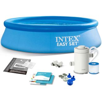 Intex 28108np Piscina Hinchable Redonda 1942 Litros Azul