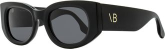 Victoria Beckham Womens Oval Sunglasses VB654S 001 Black 50mm