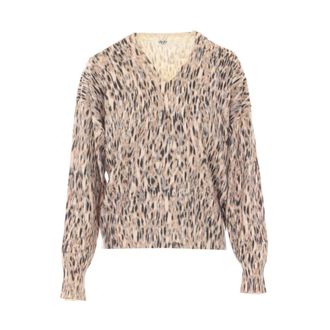 Liu Jo V-Neck Jumper - female - Liu Jo - V-neck Knitwear - Multicolor - S - Knitwear