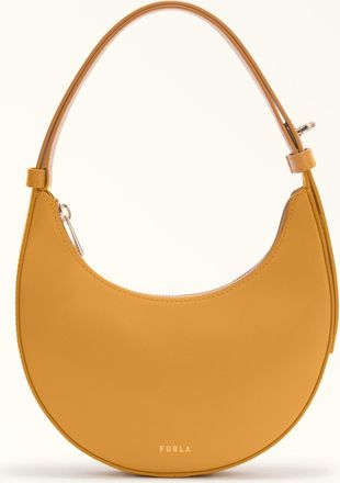 Furla Delizia Borsa Mini Xl Senape Giallo Pelle Di Vitello Morbida Donna