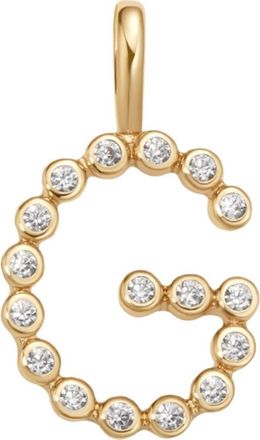 Made by Mary CZ Poppy Charm in Gold Vermeil Initial G at Nordstrom