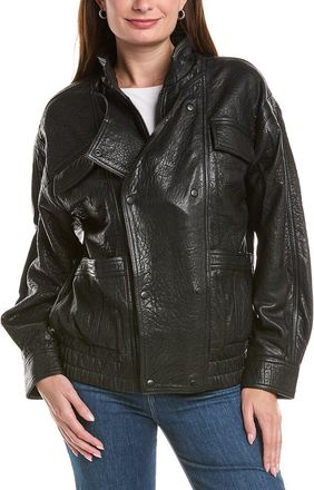 Bardot Oversized Leather Jacket