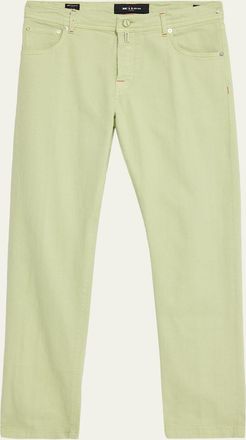 Kiton Mens Kurabo Slim Fit Cotton Stretch Five-Pocket Pants