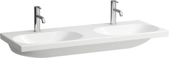 Laufen Lua Lavabo Doble, 1 Agujero Para Grifo, Sin Rebosadero, - Laufen