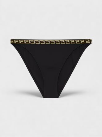 Versace Womens Greca Border Bikini Bottoms - Black - Size X-Large