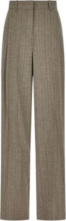 Paul Smith Pantalones Anchos - Trousers - Mujer - Marr&oacute;n - M