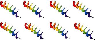 OEM 8 Molinillos De Viento En Espiral Para Jard&iacute;n, Patio Y Camping, Decoraci&oacute;n Colgante Colorida En Espiral Para Acampar Al Aire Libre (arco&iacute;ris)