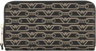 Emporio Armani Grote Array Portemonnee - Dames - Portefeuilles - Zwart - ONE Size - Leer - Accessoires