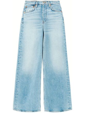 Re/Done Jeans met wijde pijpen - Blauw