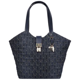 True Religion Horseshoe Denim Charm Tote