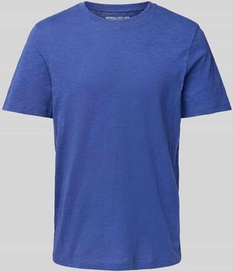 Mc Neal T-Shirt mit geripptem Rundhalsausschnitt in Marine, Gr&ouml;&szlig;e XXXL