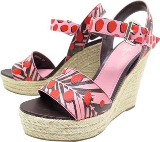 Louis Vuitton Monogram Jungle Wedge Sandals Size 37