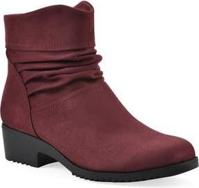 White Mountain Durbon Scrunch Bootie in Burgundy/Fabric at Nordstrom Rack, Size 6.5
