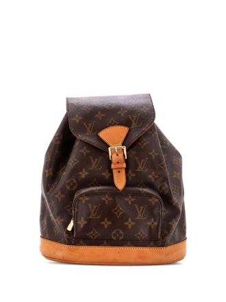Louis Vuitton Vintage Montsouris Monogram Canvas MM backpack - Marrone